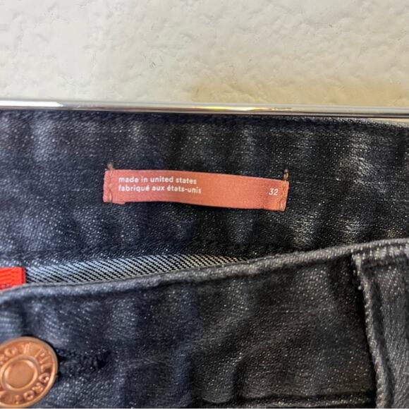 Anthropologie Pilcro The Selvedge Borrowed Jean Charcoal Black Distressed 32 - Picture 11 of 13